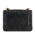 Mini Square Classic Flap, &pound;3,300, Handbags, Black, Lambskin Leather, Back view